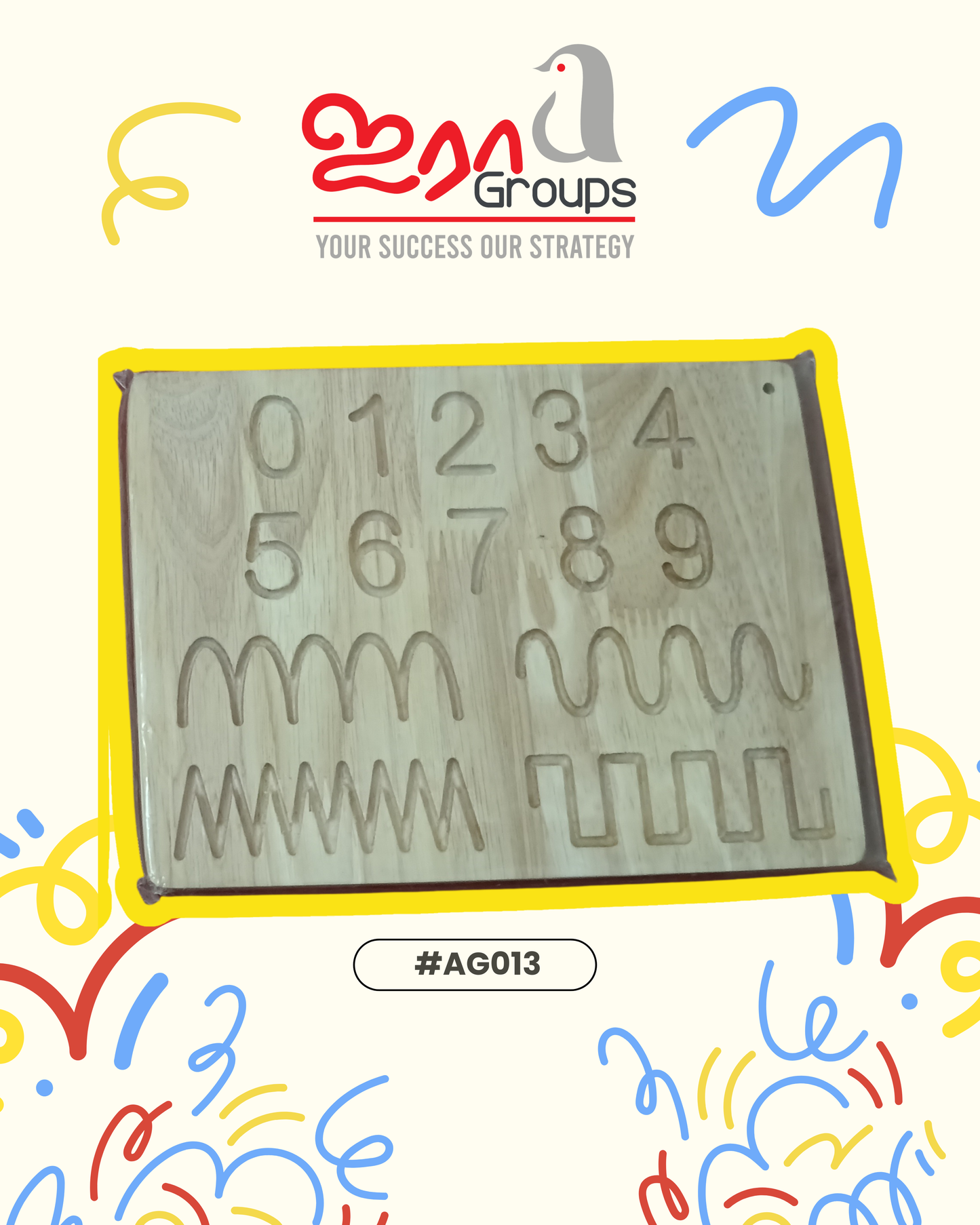 Numbers & Shapes Tracing Board ���