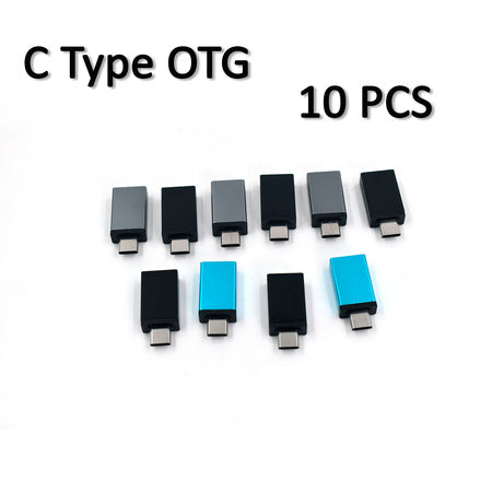 Type-C & Micro USB OTG Adapter Combo – Fast Charging & Data Sync, Pack of 20
