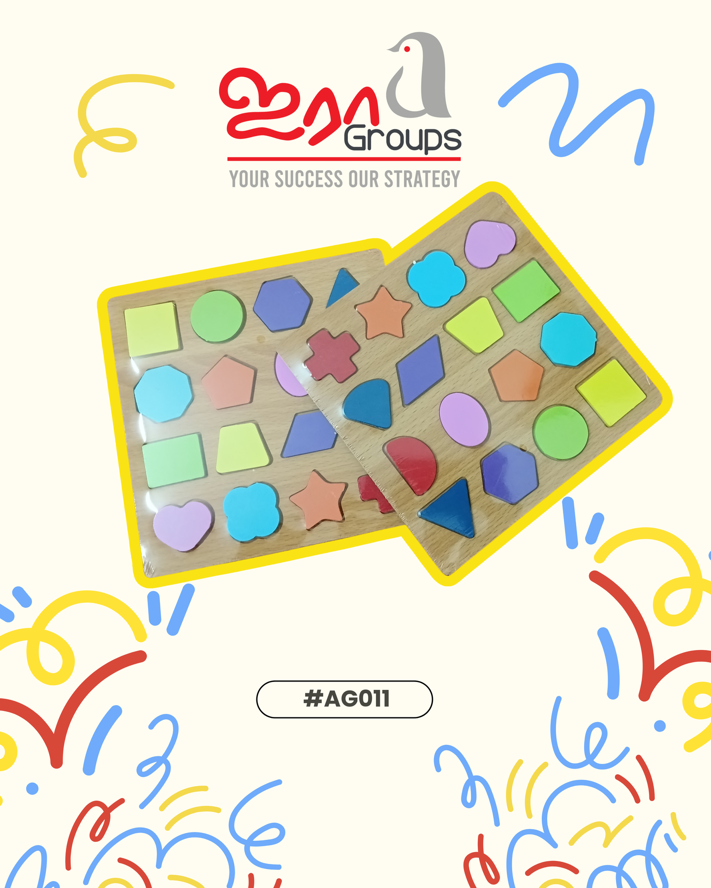 SHAPES KNOB BOARD - SMALL