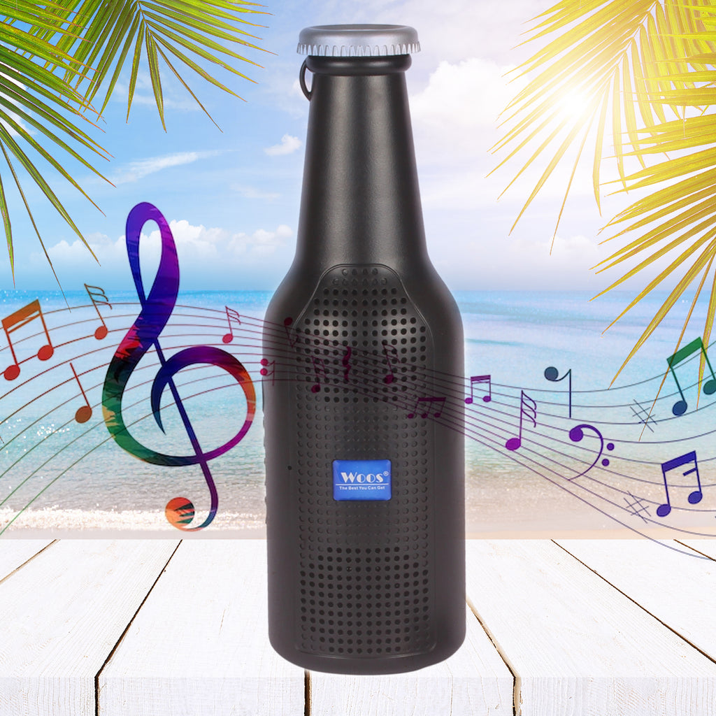Bottle Shape Bluetooth Speaker And Weatherproof Enhanced Wireless Usb Rechargeable Calling Fm Aux Usb Sd Card Support Portable Bluetooth Speaker With Rich Deep Bass