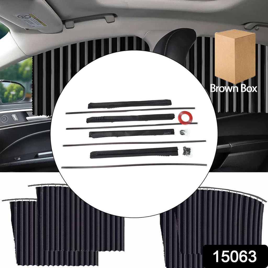 Car Window Curtain Sun Shade – Magnetic Privacy Curtain, Heat & UV Protection Set