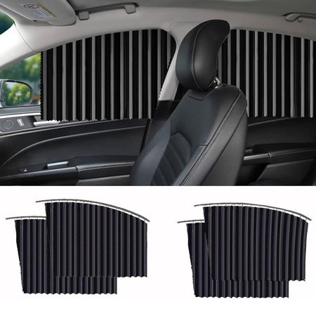 Car Window Curtain Sun Shade – Magnetic Privacy Curtain, Heat & UV Protection Set