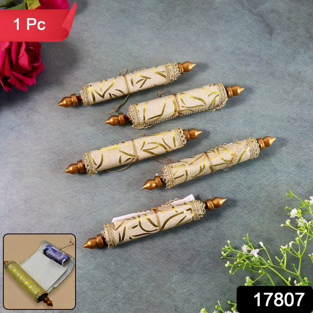 Scroll Shagun Lifafa – Money Gift Envelope Set of 5 Pc