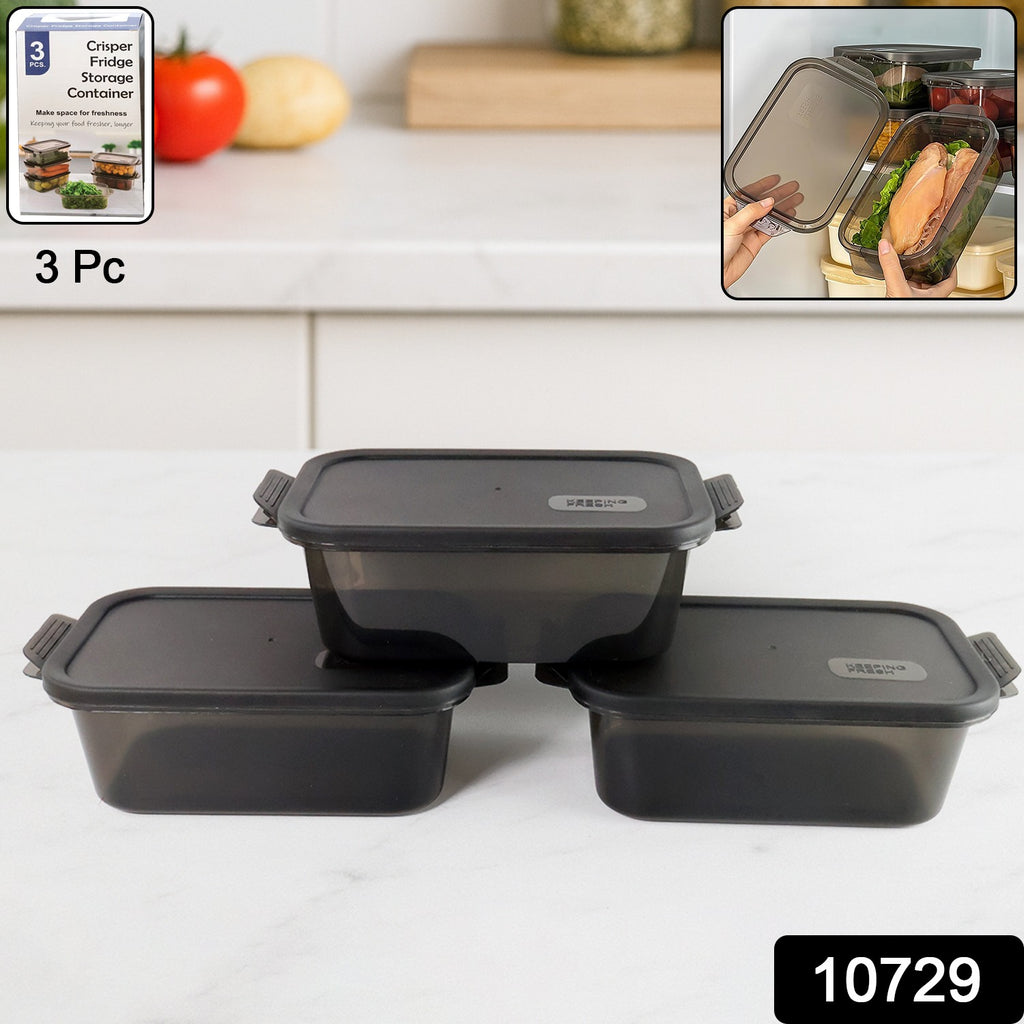 Rectangular Food Storage Containers - (3 Pc Set)