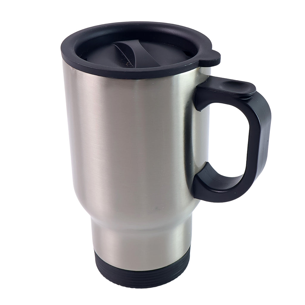 Stainless Steel Vacuum Glass Insulated Glass Coffee Cups (With Lid Handle 1 Pc)