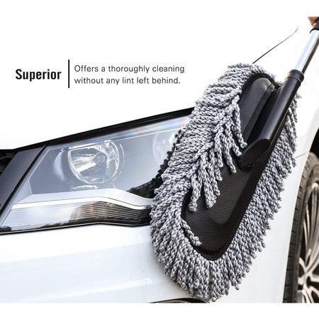 Premium Microfiber Cleaning Brush for Car Interior & Exterior
