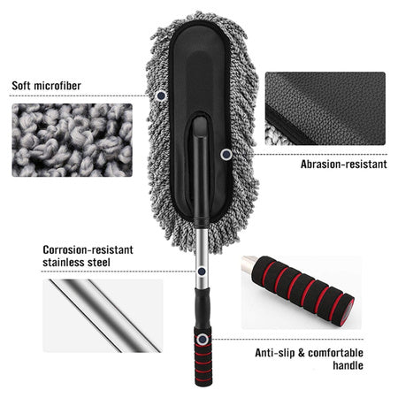 Premium Microfiber Cleaning Brush for Car Interior & Exterior