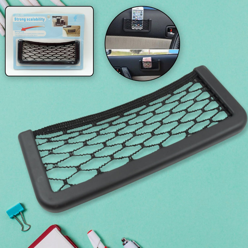 Car Mesh Storage Pocket Organizer | Self Adhesive Car Net Bag