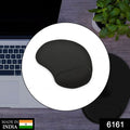 Non-Slip Soft Memory Foam Mouse Pad for Laptop & PC (Black)