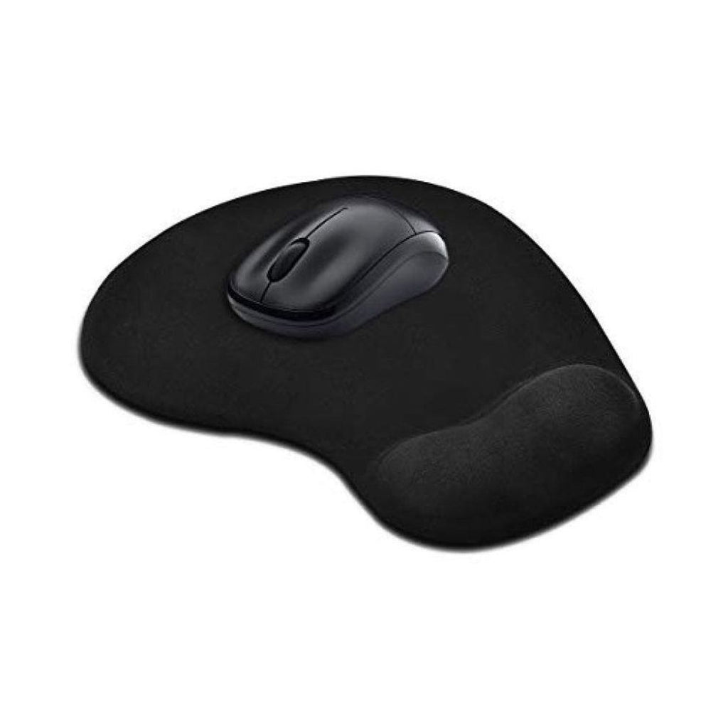 Non-Slip Soft Memory Foam Mouse Pad for Laptop & PC (Black)