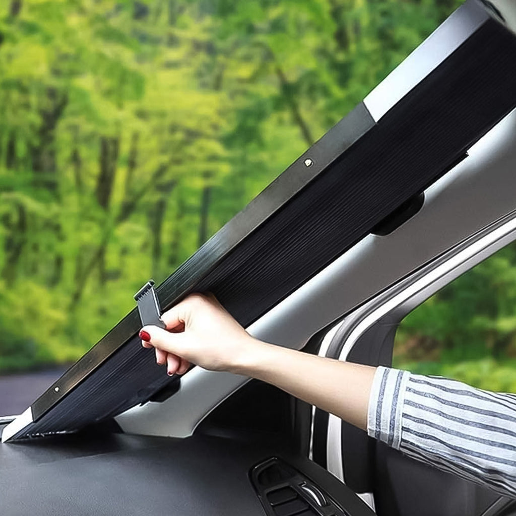 Retractable Long Foldable Windshield Sun Shade For Car (1 Set) 1