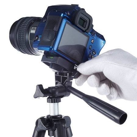 Foldable Camera Tripod Stand 41" - Universal Phone Clip Holder