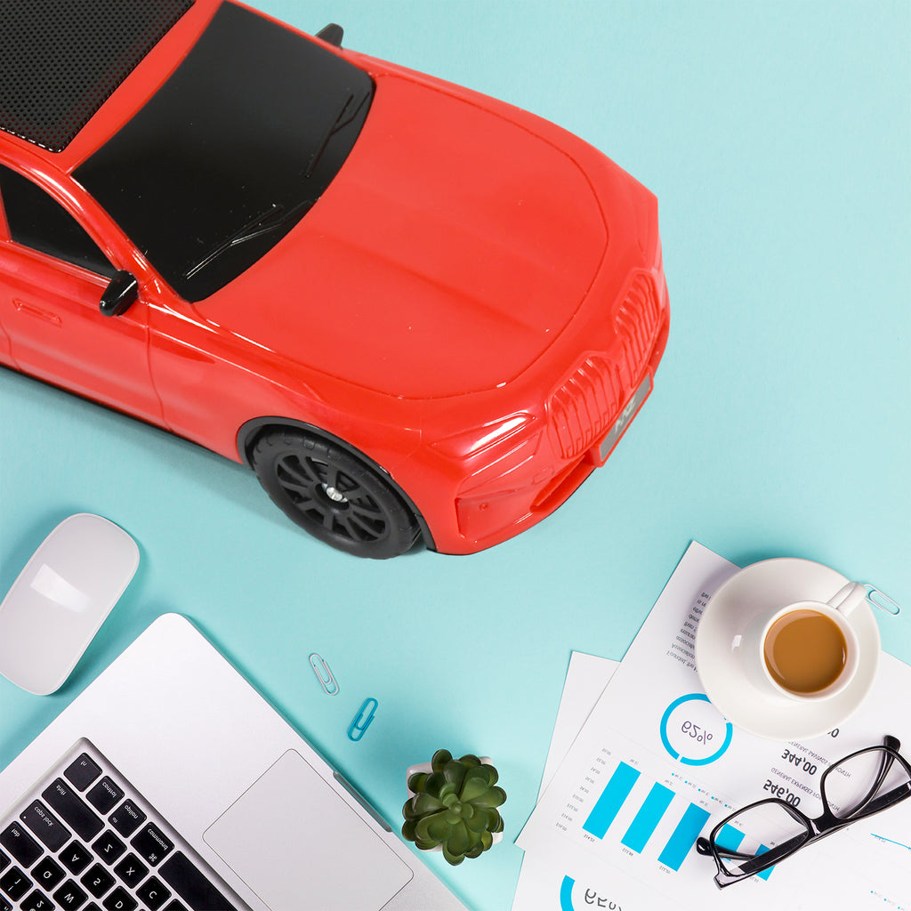 Wireless Bluetooth Speaker Portable Car Shape Music Speaker Support Bluetooth Tf Card Usb Fm Radio Function Unique Shape Car Speaker