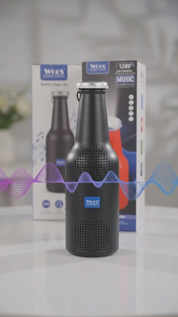 Bottle Shape Bluetooth Speaker And Weatherproof Enhanced Wireless Usb Rechargeable Calling Fm Aux Usb Sd Card Support Portable Bluetooth Speaker With Rich Deep Bass